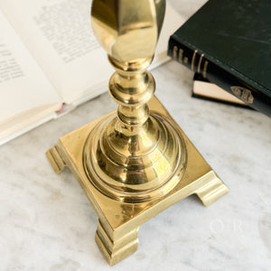 Vintage Large Brass Single Taper