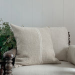 Cami 22" White Grainsack pillow Cover