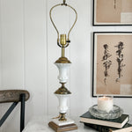 Vintage Milk Glass Lamp Base.