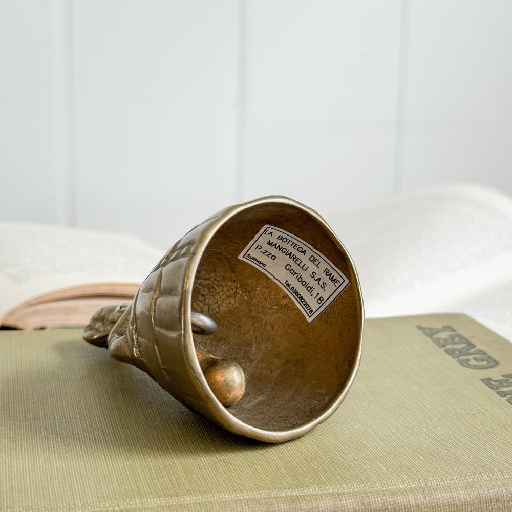 Vintage brass lady bell