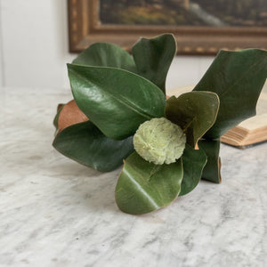 Large Magnolia Faux Stem with Bud.