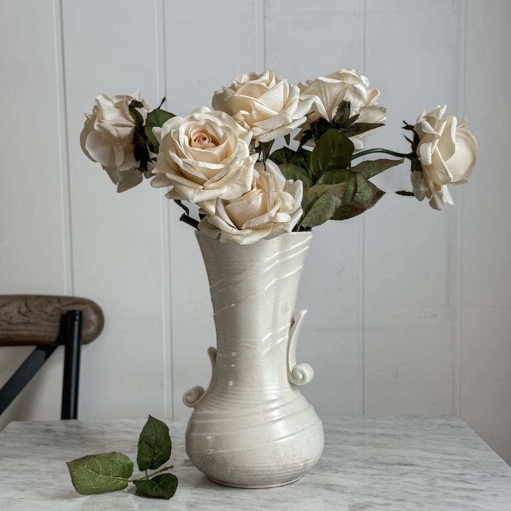 Vintage English Cream Spode Velamour Vase