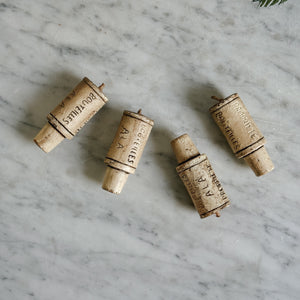 Champagne cork candle.