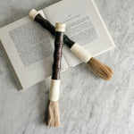 Vintage Brown and White Calligraphy Brush