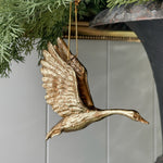 Gold Flying Bird Ornament