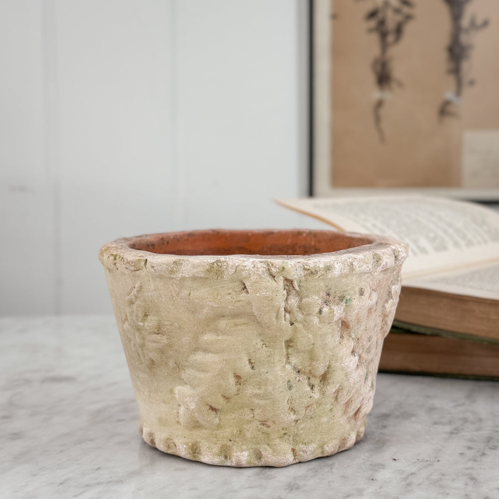 Terracotta Aged Leaf Planter Small