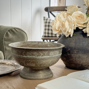 Vintage Indonesian Brass Betel Nut bowl
