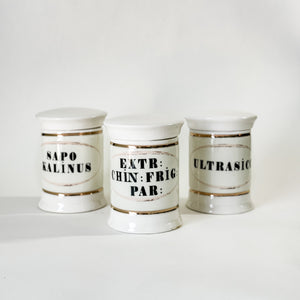 Ceramic Apothecary Jar.