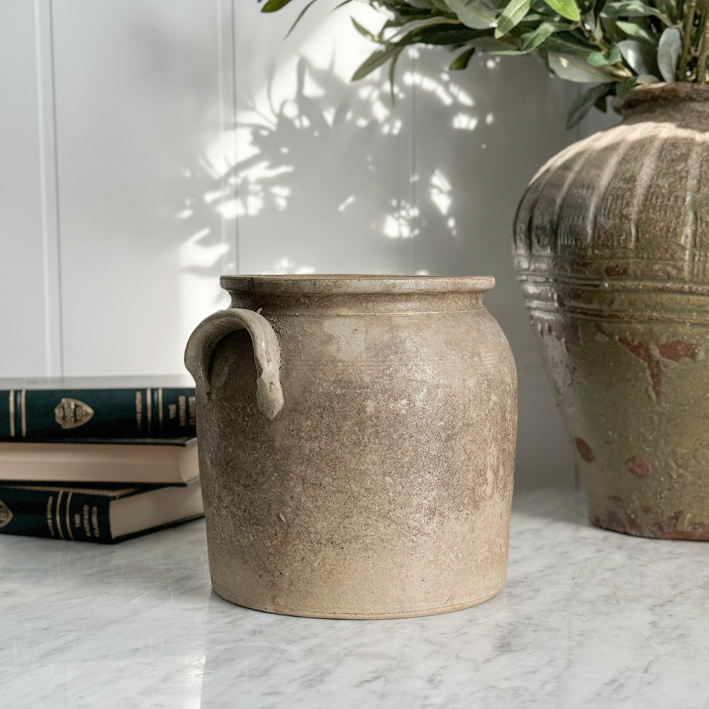 Vintage Small Confit Pot - France.