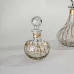 Golden Etched Apothecary Bottles