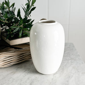 Vintage White Vase.
