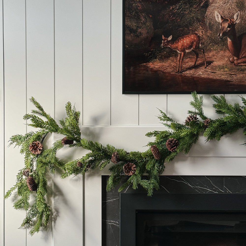 Mixed Pinecone Garland.