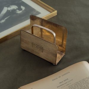 Vintage brass letter holder