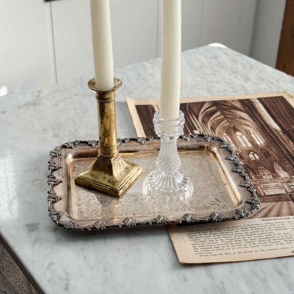 Vintage Silver Rectangle tray.