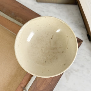Vintage black pottery bowl