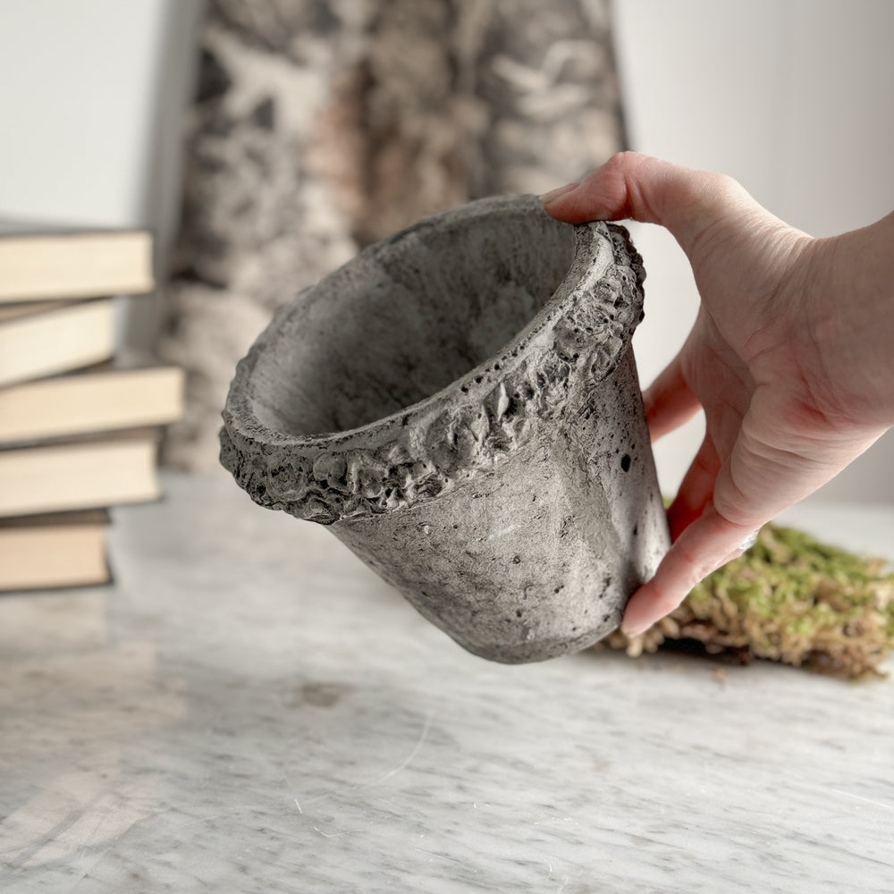 Concrete Rose Pot