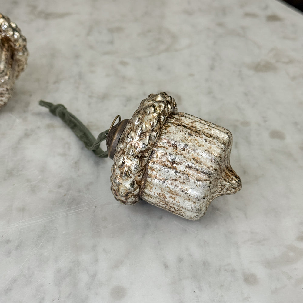 Classic Patina Acorn Ornament.