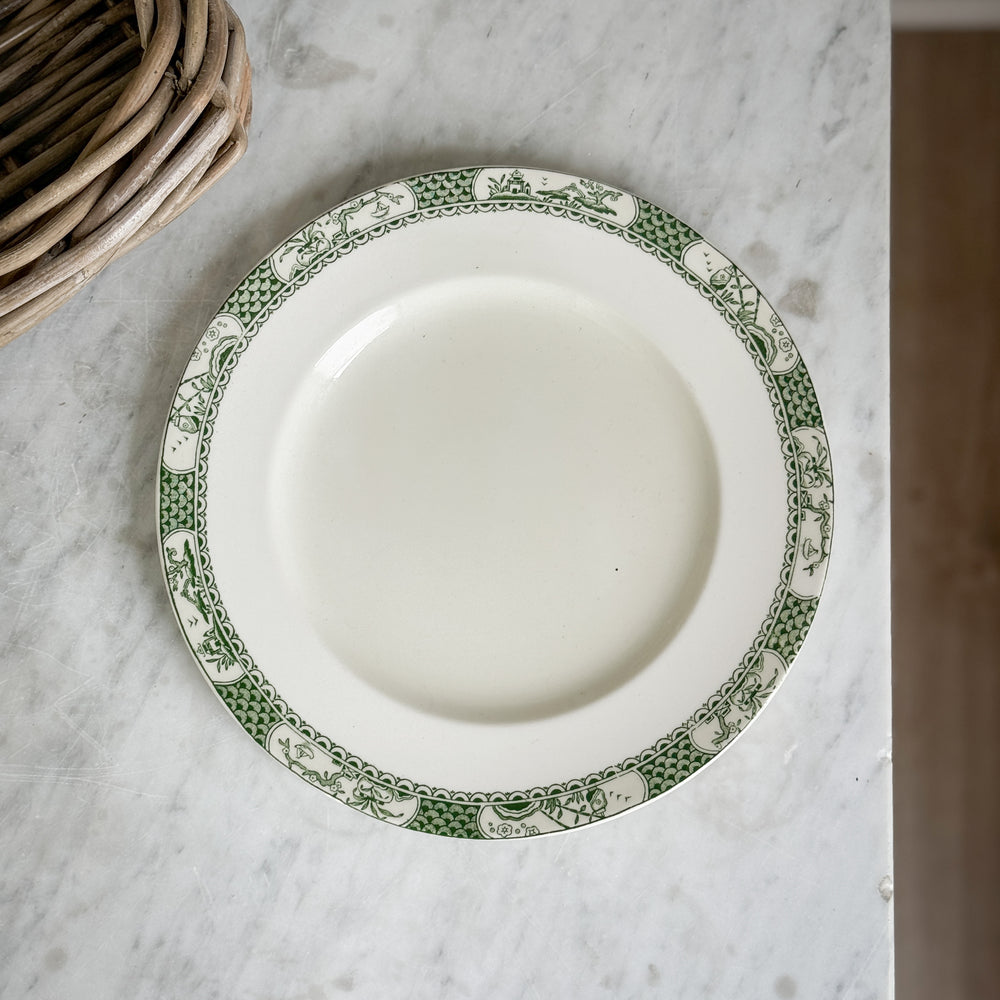 Vintage Pagoda Porcelain Plate.