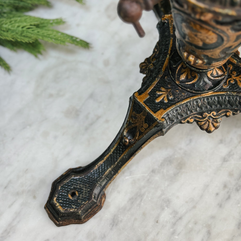 Vintage Cast Metal Tree Stand.