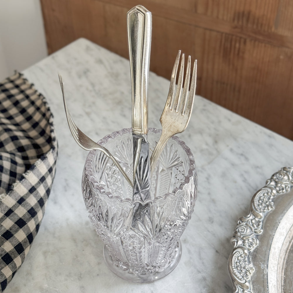 Vintage Glass Spooner