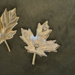 Vintage Brass Maple Leaves
