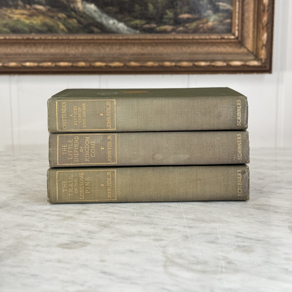 Antique 1910 John Fox Jr green book