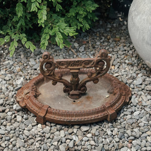 Vintage cast iron boot scraper