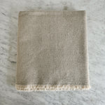 Natural linen throw blanket