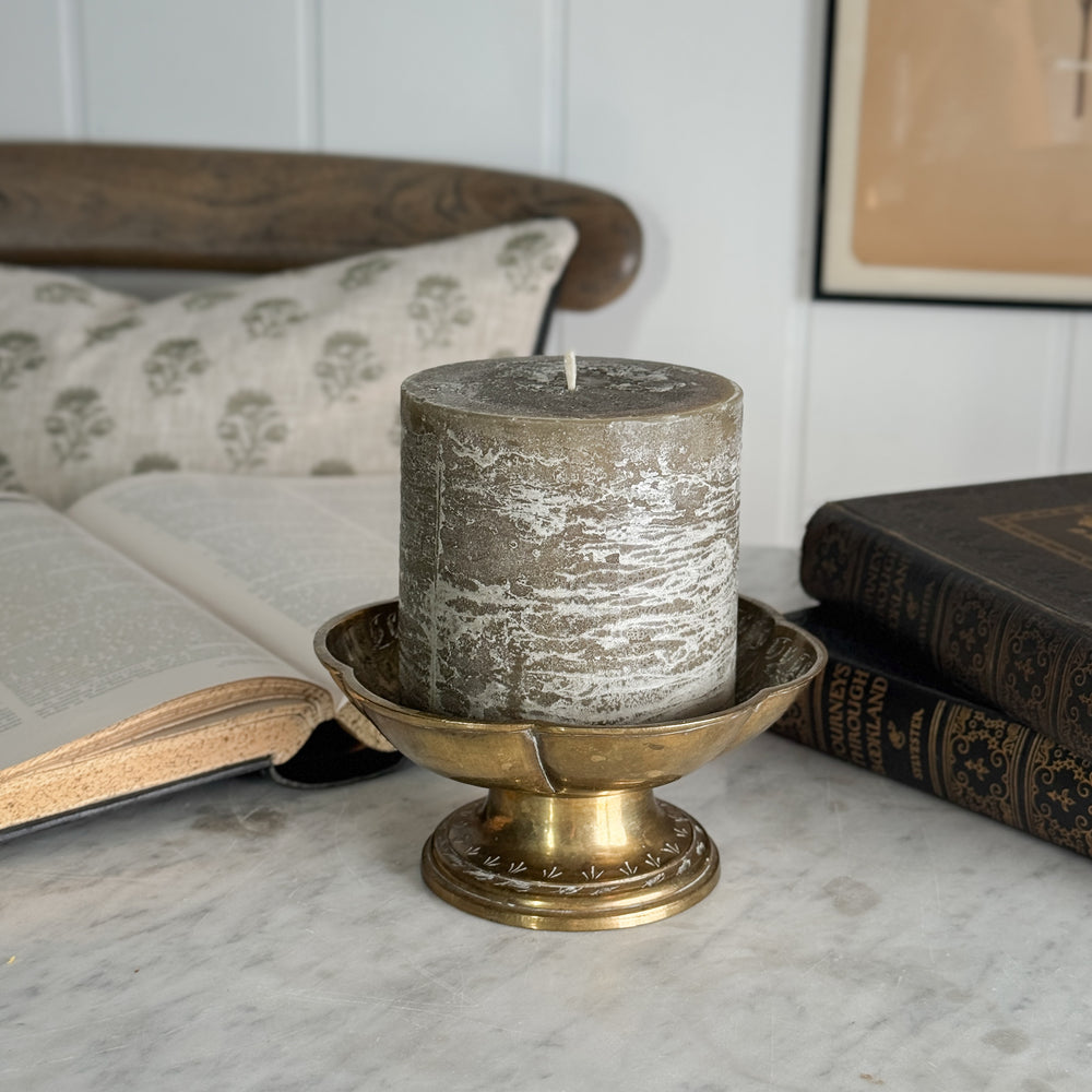 Vintage Brass Footed Bowl.