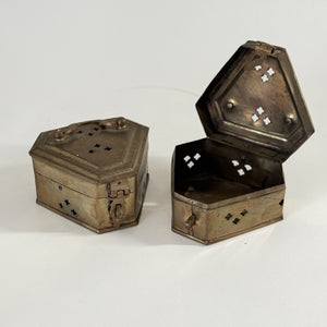Vintage Brass Cricket Box