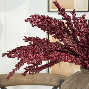Burgundy Faux Fall Amaranth Stem