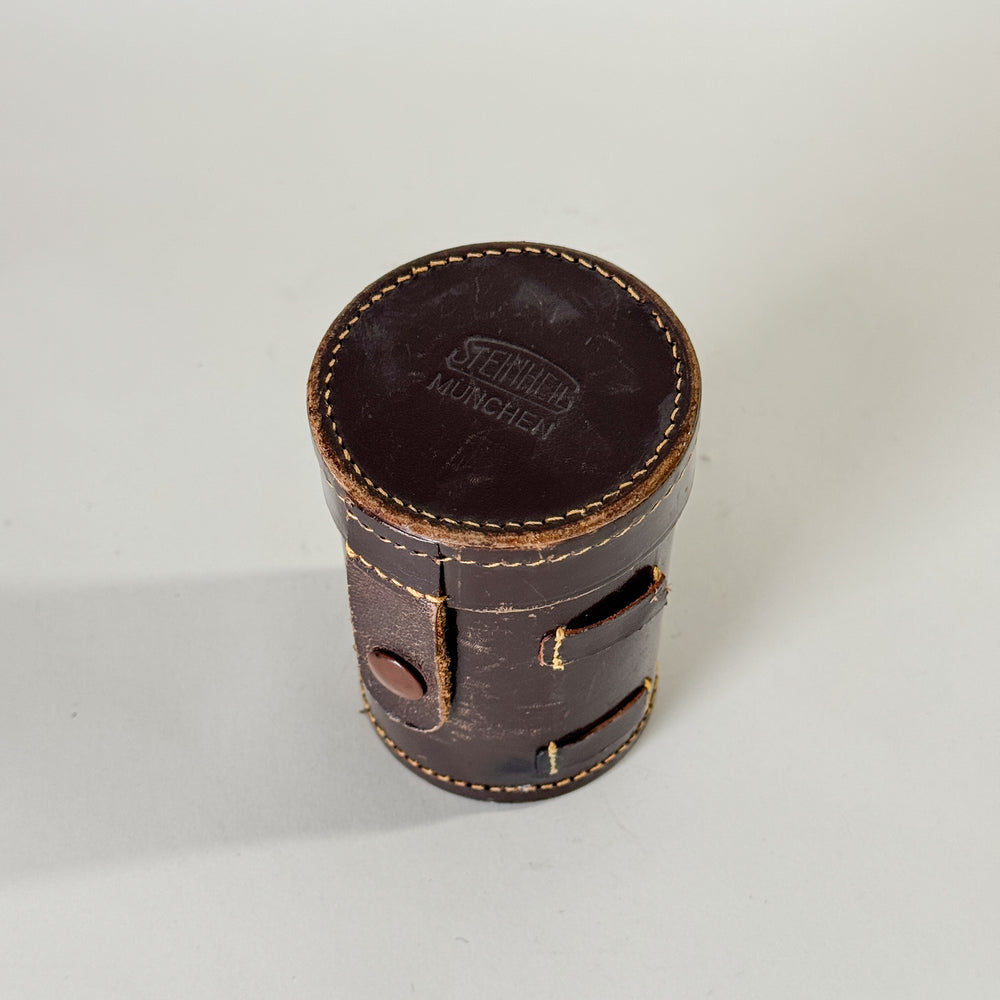 Vintage leather lens case