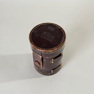 Vintage leather lens case