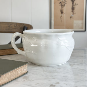Antique Ironstone Chamber Pot- Wheat I