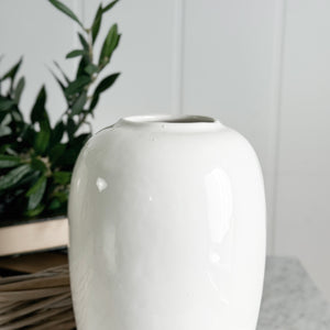 Vintage White Vase.