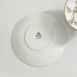 Vintage Green China Teacup and Saucer.