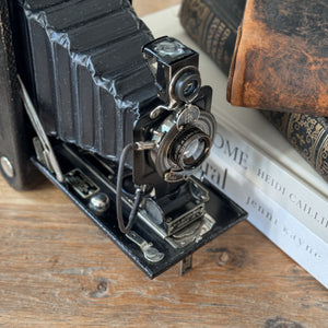 Antique Kodak Eastman Junior camera with leather case