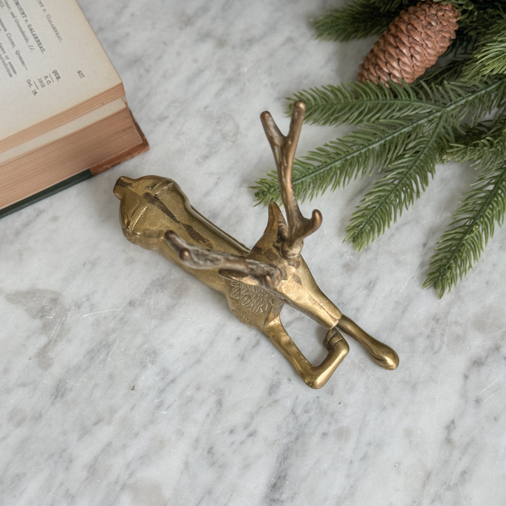 Vintage Brass Deer.