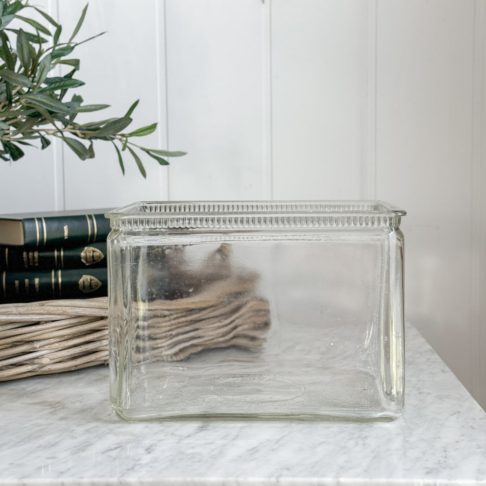 Vintage Glass Battery Box