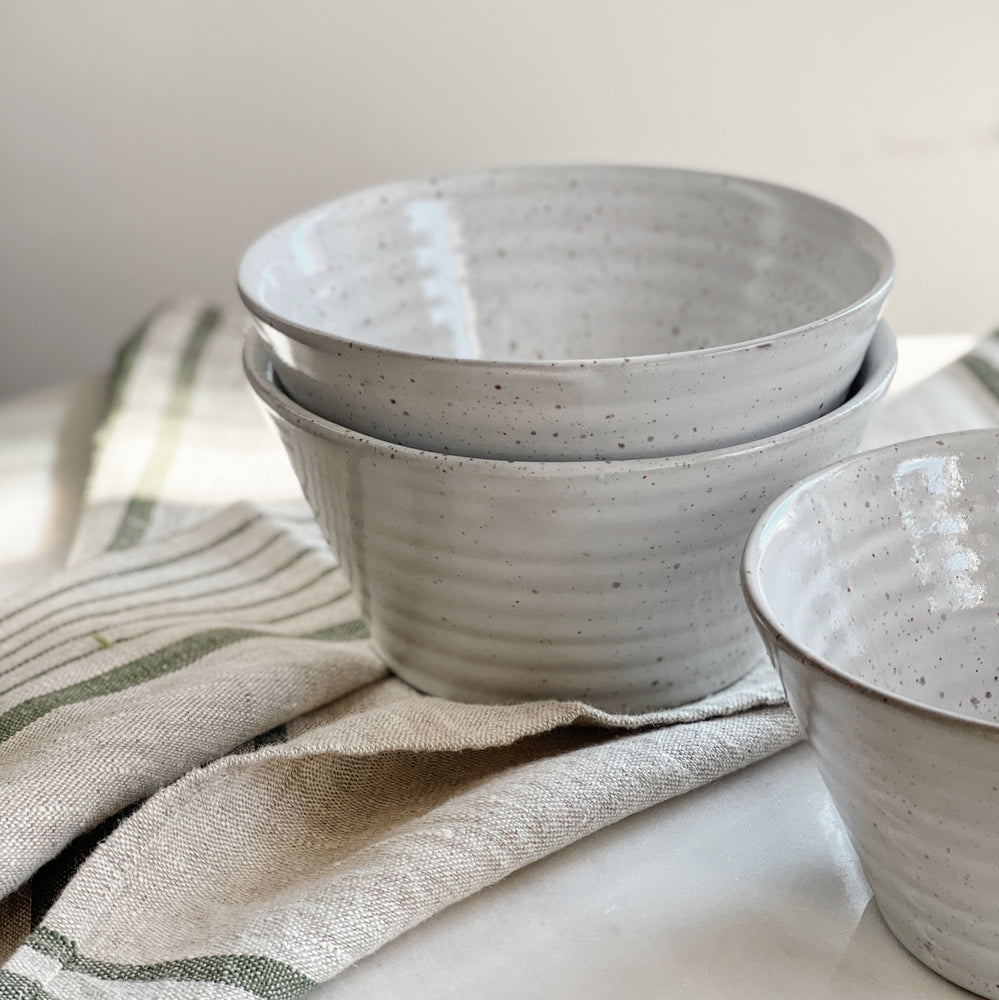 Small White Serving Bowl.