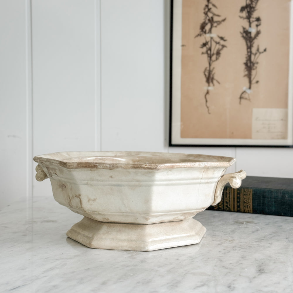 Antique ironstone compote.