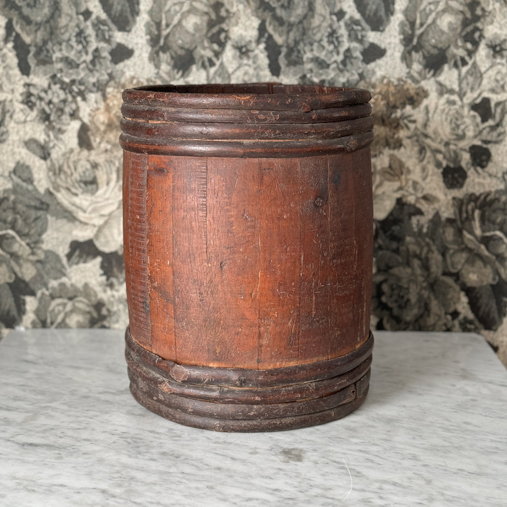 Vintage Wood Barrel.