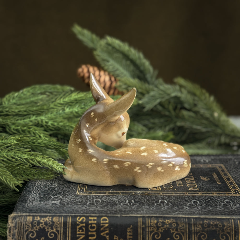 Vintage Polish Ceramic Fawn.