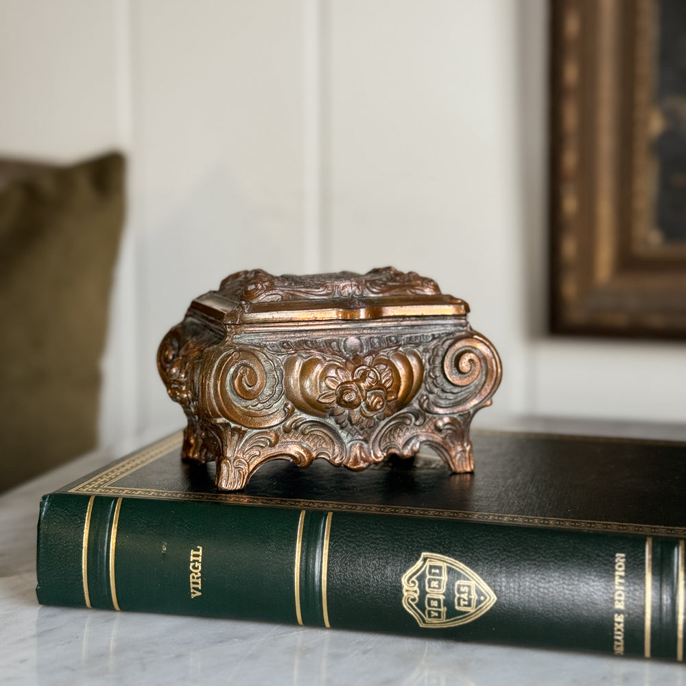 Vintage German Castle Trinket Box