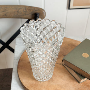 Vintage Tall Glass Vase