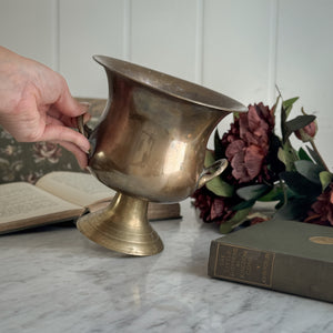 Vintage Brass Urn with Handles.