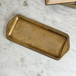 Vintage Long Brass Tray