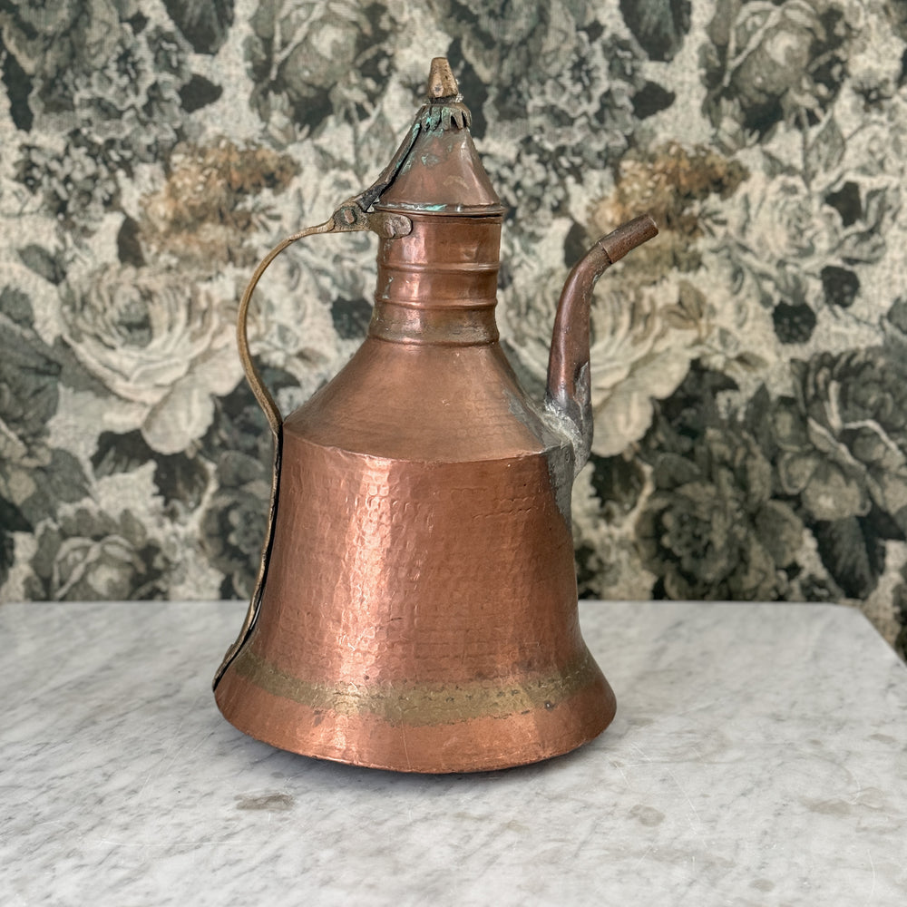 Vintage copper kettle.