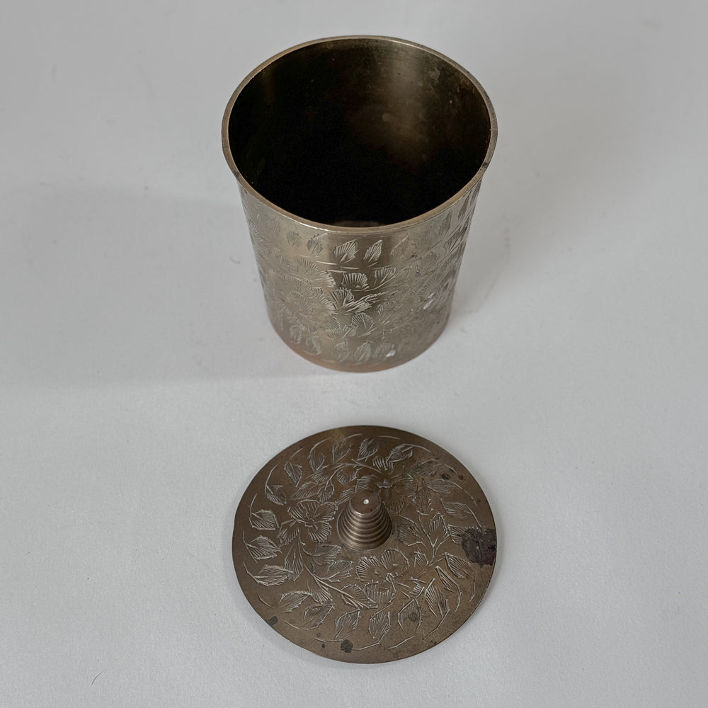 Vintage Brass Lidded Container