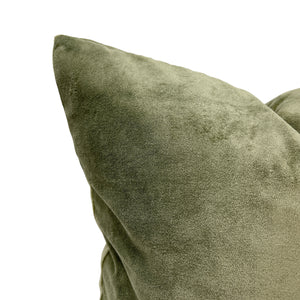 Moss Velvet Pillow- Multiple Sizes
